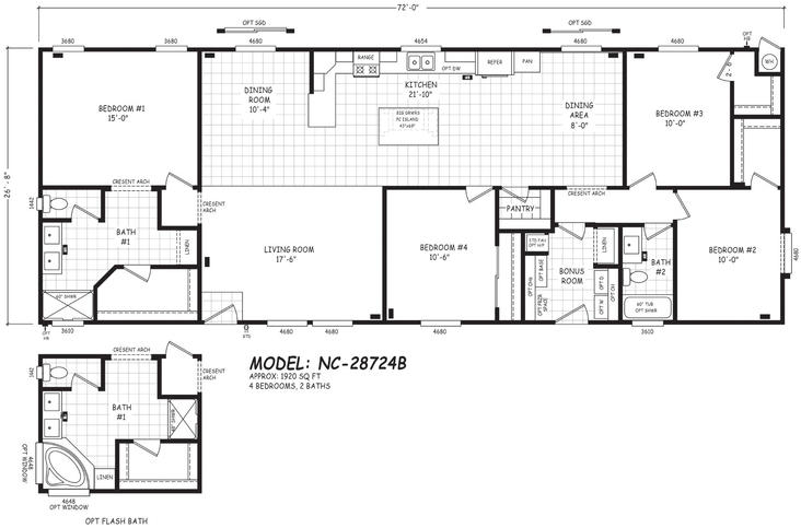 Pinnacle 28724B Manufactured Home From Cavco West A Cavco Company