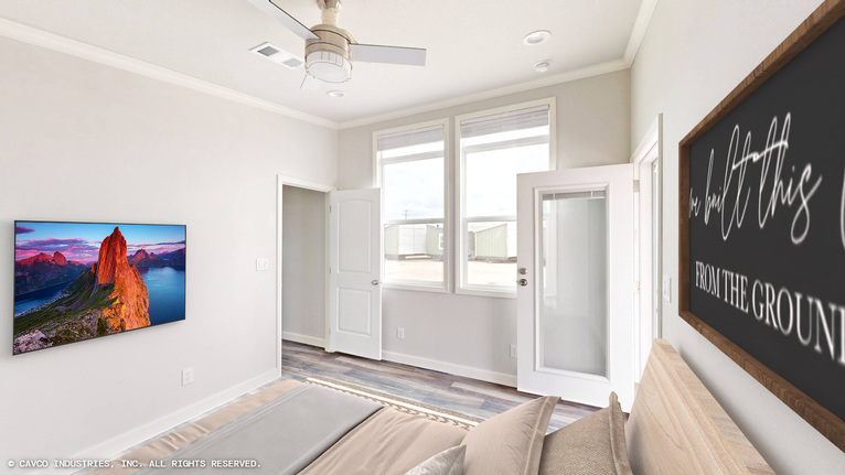 Crest 16611Q | 1 bedroom, 1 bathroom, 698 sqft home. Built by Cavco - Lake Arlington in Fort Worth, TX.