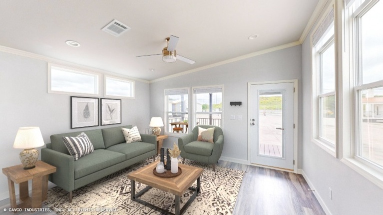 Crest 16611Q | 1 bedroom, 1 bathroom, 698 sqft home. Built by Cavco - Lake Arlington in Fort Worth, TX.