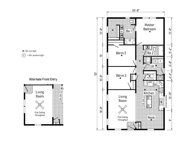 Elite 28523C | 3 bedroom, 2 bathroom, 1387 sqft home. Built by Cavco - Clarion in Shippenville, PA.