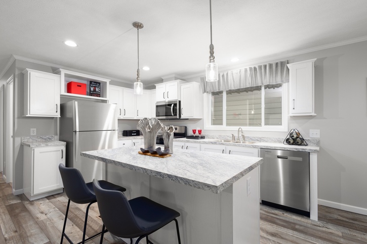 Elite 28523C | 3 bedroom, 2 bathroom, 1387 sqft home. Built by Cavco - Clarion in Shippenville, PA.