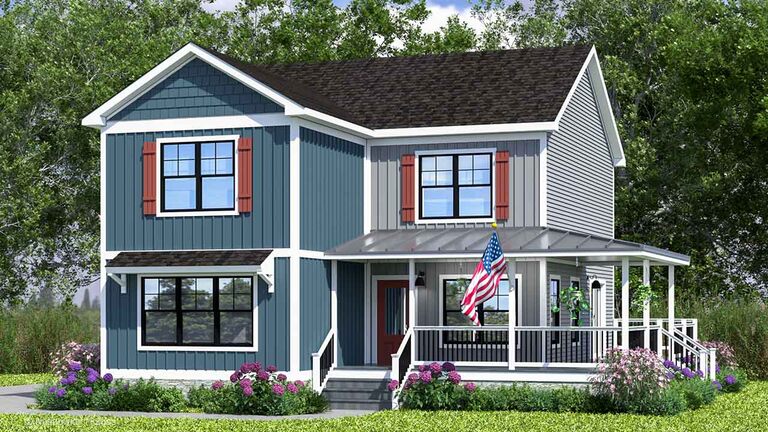 Farmhouse VI | 4 bedroom, 3 bathroom, 2184 sqft home | Built by Cavco - Martinsville in Martinsville, VA.