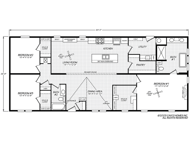 Stratos 28643B | 3 bedroom, 2 bathroom, 1707 sqft home. Built by Cavco - Lafayette in Lafayette, TN
