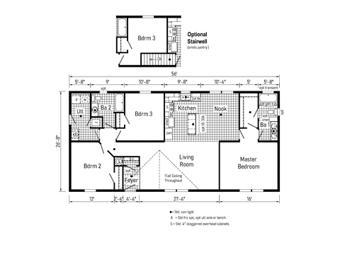 Wildcat 28563A | 3 bedroom, 2 bathroom, 1493 sqft home. Built by Cavco - Clarion in Shippenville, PA.