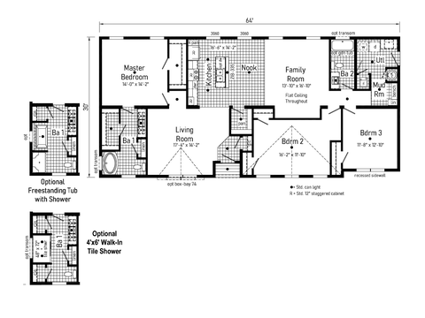 Pebblebrook | 3 bedroom, 2 bathroom, 1920 sqft home | Built by Cavco - Goshen in Goshen, IN.