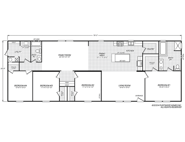 Pinnacle 28764P Manufactured Home from Fleetwood Homes, a Cavco Company