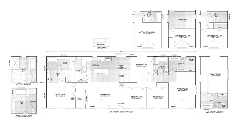 Stanley 28764N | 4 bedroom, 2 bathroom, 2027 sqft home. Built by Cavco - Nampa in Nampa, ID.