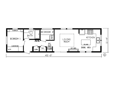 Canadian Park Model 191003 | 2 bedroom, 1 bathroom, 510 sqft park model. Built by Cavco - Nappanee in Nappanee, IN.