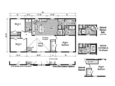 Eastland Concepts 28523A | 3 bedroom, 2 bathroom, 1387 sqft home. Built by Cavco - Shippenville in Shippenville, PA