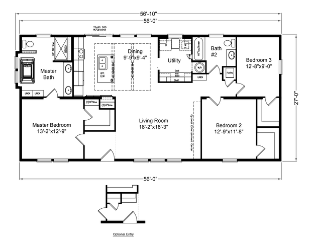 Maravilla | 3 bedroom, 2 bathroom, 1512 sqft home | Built by Cavco - Millersburg in Millersburg, OR.