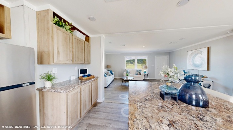 Willow 28483A | 3 bedroom, 2 bathroom, 1280 sqft home. Built by Cavco - Lancaster in Lancaster, TX.