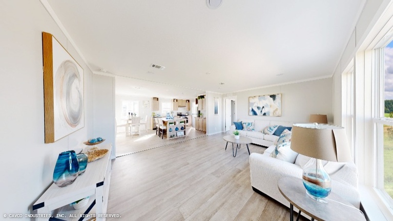 Willow 28483A | 3 bedroom, 2 bathroom, 1280 sqft home. Built by Cavco - Lancaster in Lancaster, TX.