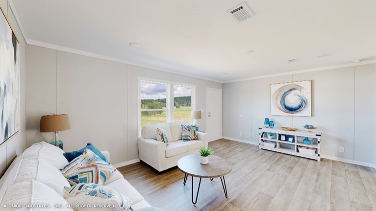 Willow 28483A | 3 bedroom, 2 bathroom, 1280 sqft home. Built by Cavco - Lancaster in Lancaster, TX.