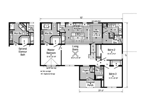 Magnifique 42523AM | 3 bedroom, 2 bathroom, 1795 sqft home. Built by Cavco - Emlenton in Emlenton, PA