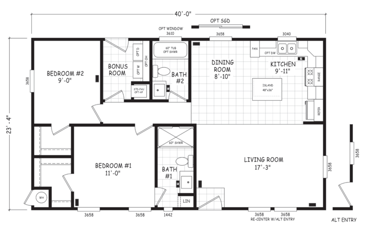 Edge 24402A Manufactured Home from Cavco West, a Cavco Company