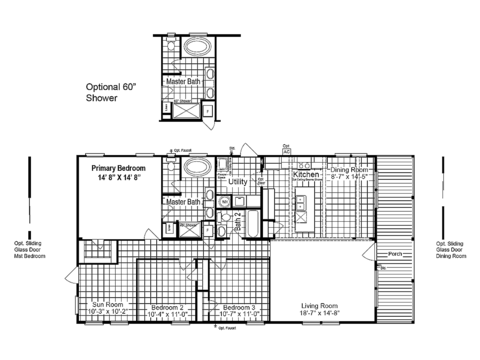 Great Escape 30603G | 3 bedroom, 2 bathroom, 1800 sqft home | Built by Cavco - Fort Worth in Fort Worth, TX.