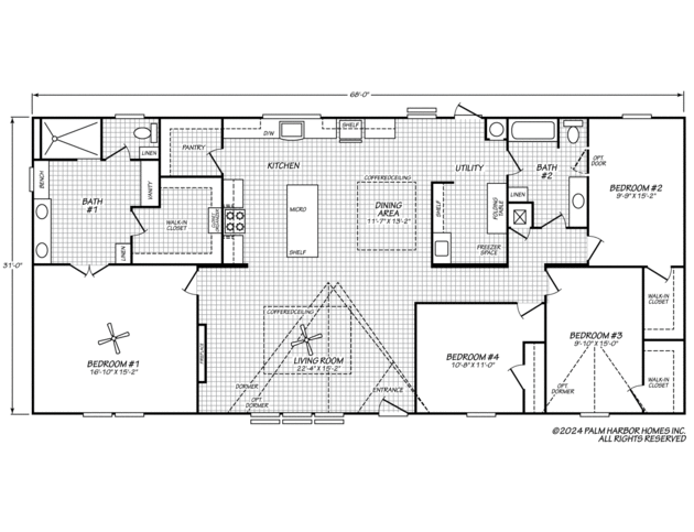 Belterra II 32684B Manufactured Home from Palm Harbor Homes, a Cavco ...