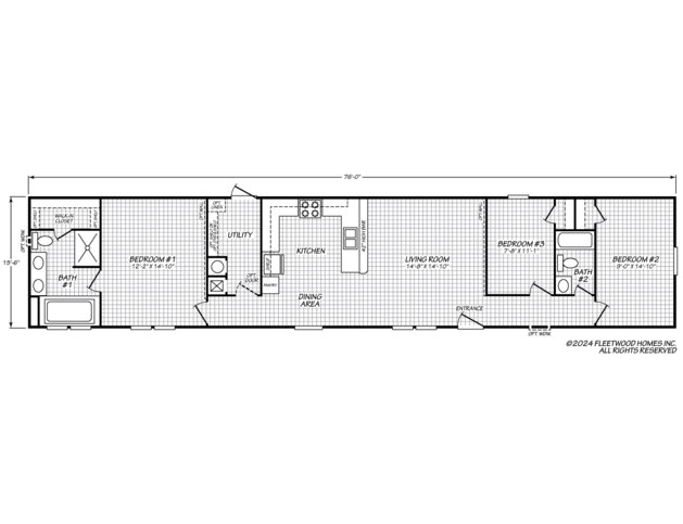 Landmark 16763N Manufactured Home from Fleetwood Homes, a Cavco Company