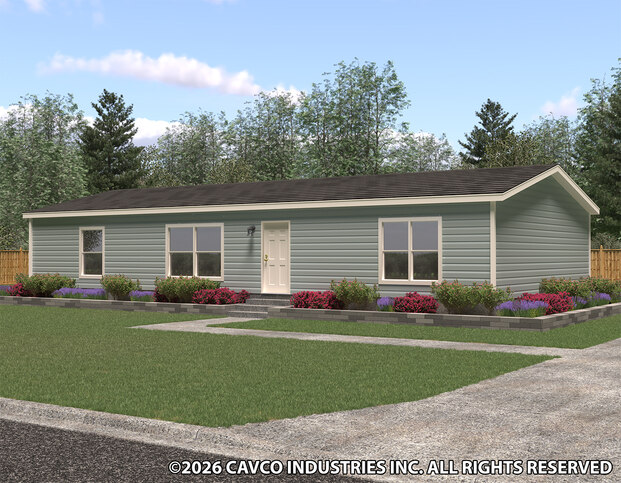 Landmark 28563U | 3 bedroom, 2 bathroom, 1492 sqft home | Built by Cavco - Waco in Waco, TX.