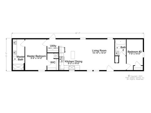 Craft Select 15602A | 2 bedroom, 2 bathroom, 900 sqft home. Built by Cavco - Plant City in Plant City, FL.