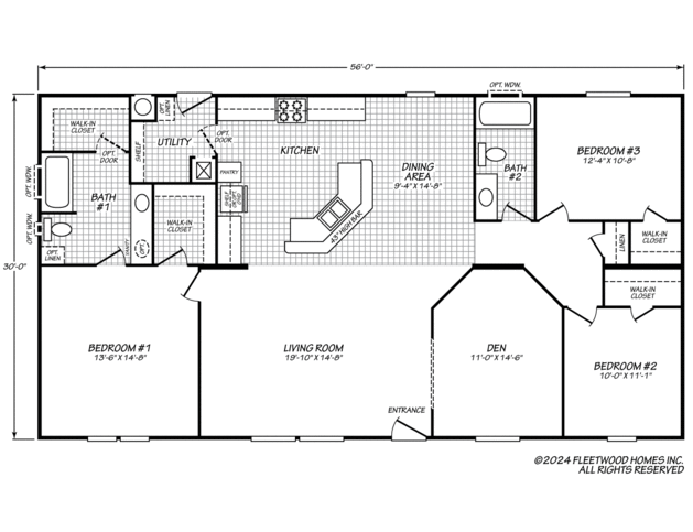 Canyon Lake 30563K Manufactured Home from Fleetwood Homes, a Cavco Company