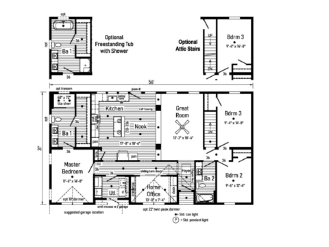 Grand 32563BM | 3 bedroom, 2 bathroom, 1736 sqft home. Built by Cavco - Manorwood in Emlenton, PA