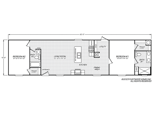 Uber 16622U Manufactured Home from Fleetwood Homes, a Cavco Company