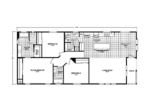 Westin Porch 28603A | 3 bedroom, 2 bathroom, 1600 sqft home | Built by Cavco - Phoenix in Phoenix, AZ.