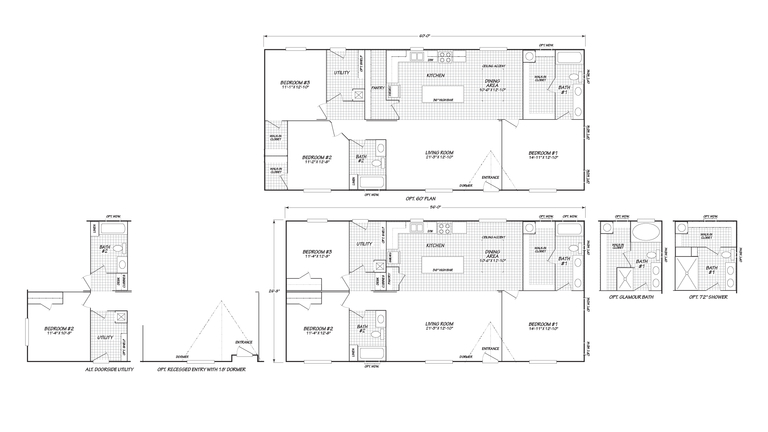 Sunbeam 28563N | 3 bedroom, 2 bathroom, 1492 sqft home. Built by Cavco - Nampa in Nampa, ID.