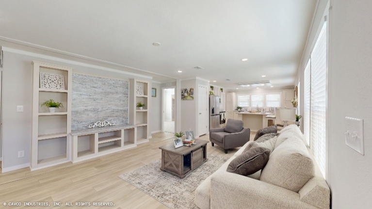 Walnut 28543P | 3 bedroom, 2 bathroom, 1280 sqft home. Built by Cavco - Lancaster in Lancaster, TX.