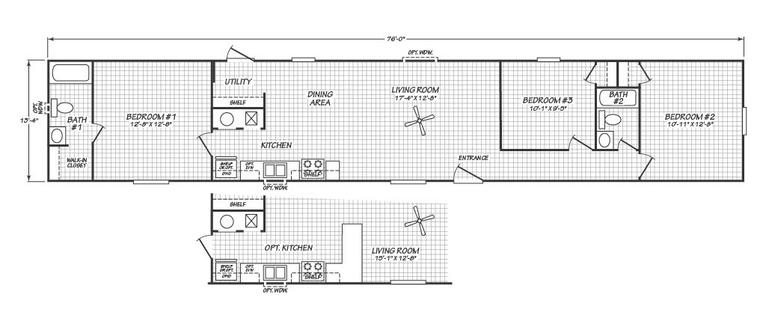 Valu Maxx 14763M | 3 bedroom, 2 bathroom, 1013 sqft home | Built by Cavco - Seguin in Seguin, TX.