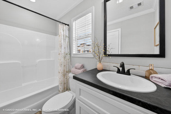 The Retreat 16642A | 2 bedroom, 1 bathroom, 992 sqft home | Built by Cavco - Moultrie in Moultrie, GA.