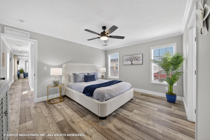 The Retreat 16642A | 2 bedroom, 1 bathroom, 992 sqft home | Built by Cavco - Moultrie in Moultrie, GA.