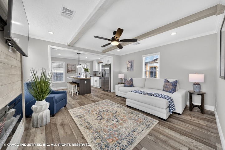 The Retreat 16642A | 2 bedroom, 1 bathroom, 992 sqft home | Built by Cavco - Moultrie in Moultrie, GA.