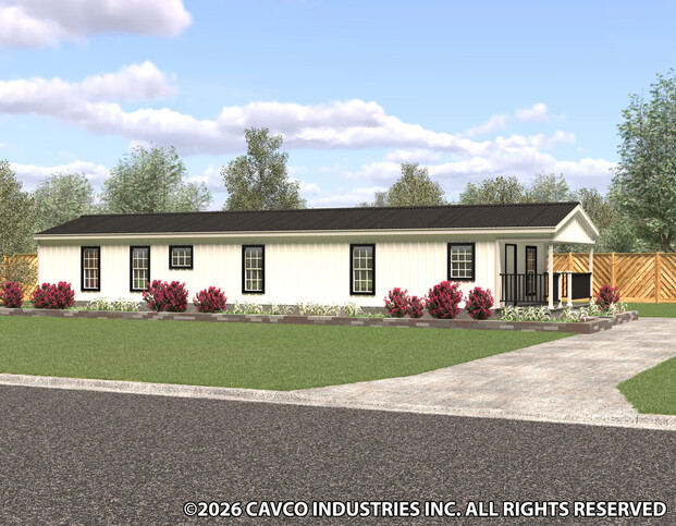 The Retreat 16642A | 2 bedroom, 1 bathroom, 992 sqft home | Built by Cavco - Moultrie in Moultrie, GA.