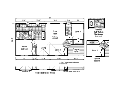 Antares 28563E | 3 bedroom, 2 bathroom, 1493 sqft home. Built by Cavco - Clarion in Shippenville, PA.
