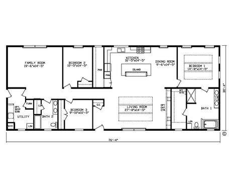 32' Mystic Creek XL 30763BM | 3 bedroom, 2 bathroom, 2223 sqft home | Built by Cavco - Montevideo in Montevideo, MN.