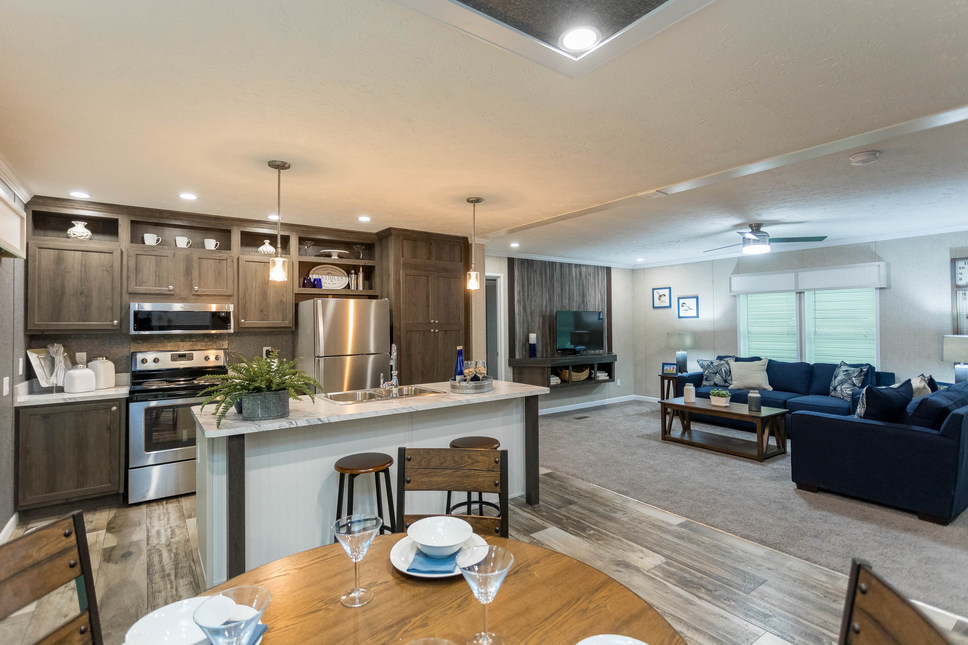 Gorgeous Open Concept in the Fairmont Goddard Manufactured Home Model #186029.