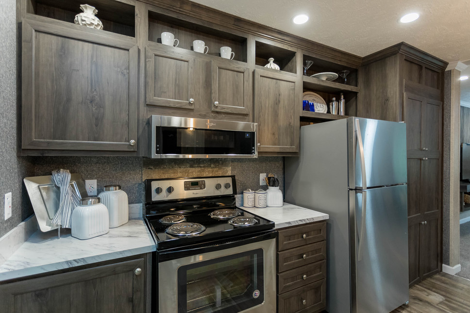 Beautiful kitchen in the Goddard Model #186029, a Fairmont Homes manufactured home.