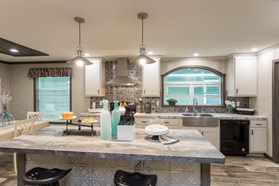 Elegant Kitchen in the Fairmont Hyatt Manufactured Home Model #186046.