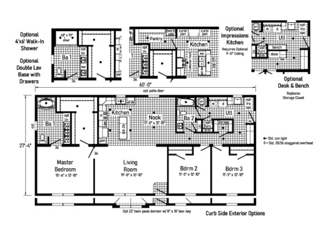 Limited 3 28603D | 3 bedroom, 2 bathroom, 1640 sqft home | Built by Cavco - Crouse in Crouse, NC.