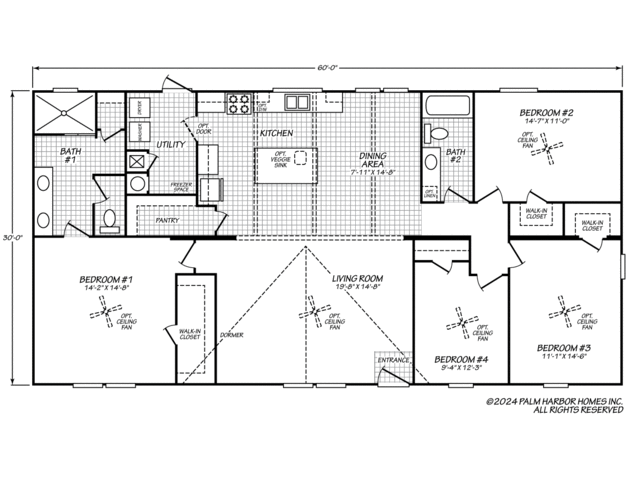 Fantasy Island 60 30604F Manufactured Home from Palm Harbor Homes ...