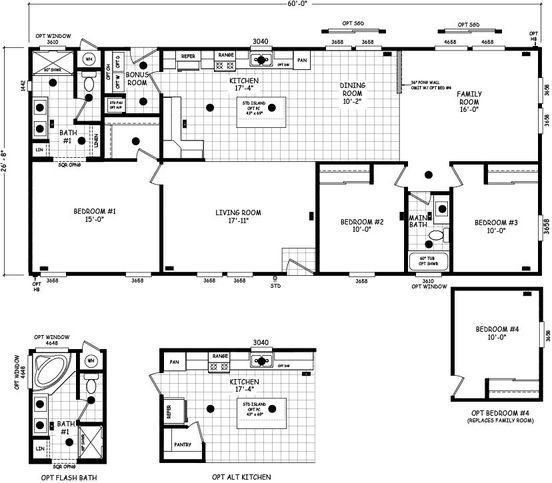 Edge 28603B | 3 bedroom, 2 bathroom, 1600 sqft home | Built by Cavco - Goodyear in Goodyear, AZ.