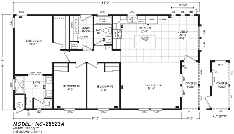 Pinnacle 28523A Manufactured Home from Cavco West, a Cavco Company