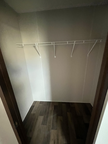 Walk in closet for guest bedroom