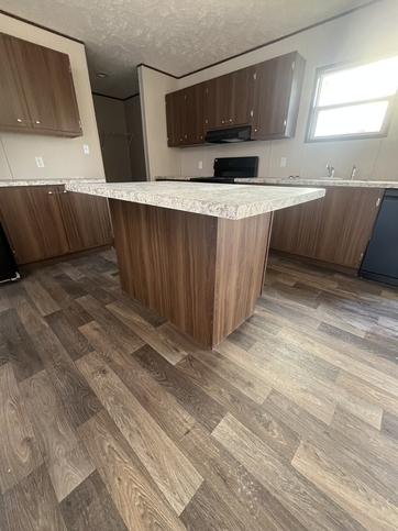 Kitchen island with cabinetry