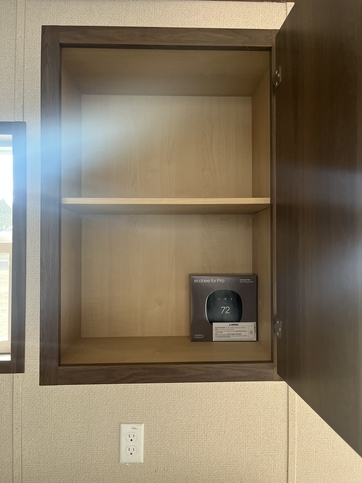 Lined Cabinets throughout