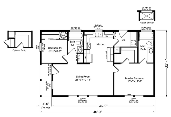 Dragonfly 24402A | 2 bedroom, 2 bathroom, 886 sqft home | Built by Cavco - Millersburg in Millersburg, OR.