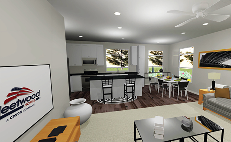 Coronado 24523L | 3 bedroom, 2 bathroom, 1213 sqft home | Built by Cavco - Riverside in Riverside, CA.