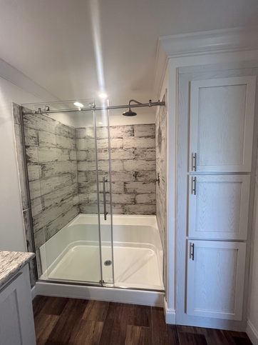 Master Shower and Built-In Storage